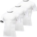 카미존 남녀공용 쿨 드라이 메시 무지 라운드 반팔 티셔츠 흰색 3장 세트 기능성 쿨티 반팔티 냉감 쿨론 110