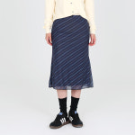 닷이프 러블리힙 쉬폰 미디 스커트 S P24FW1-A0527