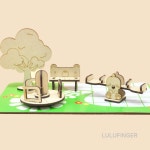 룰루핑거 미니어쳐 어린이 공원 - 인쇄물 22 4X12 1H-02-204