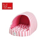 레드퍼피 빈펫 동글이 하우스 스트라이프핑크-대형