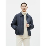 마미스헬퍼 카라넥 세로 누빔 퀼팅 경랑 방한 패딩 점퍼 NARU-WJP-2089