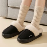 비소구리 고급 겨울 통굽 어그 털 슬리퍼 40-41호