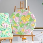 백드롭 페인팅 DIY 원형 페인팅 페인팅캔버스 원형캔버스 백드롭페인팅캔버스 미술놀이 백드롭페인팅 캔버