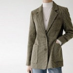 헤레이스 클래식 체크 울 자켓 YMSH25FW250