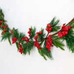 플라워트리 크리스마스 베리열매 가랜드 5개 솔베리