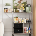 미용실 수납함 트롤리 이동식 선반 정리함 서랍형