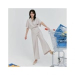 베스띠벨리 배색 스티치 셋업 팬츠 BKPAF1242