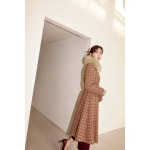 베스띠벨리 퍼카라 체크 플레어 코트 BHHAY2693
