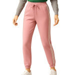 바디원 여성 기모 밴딩 트레이닝 바지 여자 벨벳 양털 방한 히트텍 조거 팬츠 추리닝 헬스복 기모트레이닝바지 네일팁증정 무지핑크