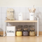 고급 우드 철제 미니 선반 조립식 앵글 수납 정리 1단 2단