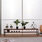 멀바우 340 선반 스틸 1800 원목 수납 2단 장 사이드 주방 사무실 학원 카페 수업