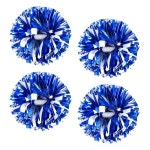 4Pcs 메탈릭 치어리딩 폼폼즈 크리에이티 2 페어 응원단 학교 스포츠 댄스 게임 팀 응원