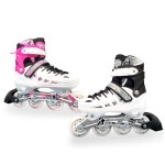 사우 통풍형 주니어 인라인 스케이트 어린이 아동 롤러 L 화이트블랙 1개