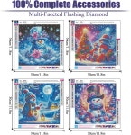 MjhRcll 크리스마스 다이아몬드 아트 키트 5D 페인팅 키트 풀 라운드 드릴 휴식을 위한 도트 홈 데코 14X14 G8768