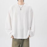 천하오 남성용 긴팔 티셔츠 라운드 오버핏 A1146