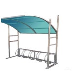 자전거보관소 렉산 2 지붕-브라운 2M 5대분 렉산캐노피설치