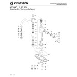 킹스턴 브라스 잉글리시 빈티지 바 수도꼭지 폴리싱 브라스 11 06 x 6 25 2 38 Brushed Nickel KS7492BL