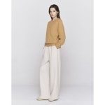 지오다노 기모 원턱 루즈핏 팬츠 415962