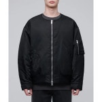 무신사스탠다드 오버사이즈 칼라리스 MA-1 보머 자켓 재킷 MMBJJ5Z02