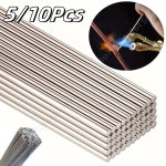 5 10개 저온 용융 알루미늄 용접봉 1 6 2 로드 솔더 코어드 와이어 주석 도구용