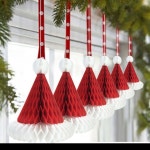 인기템 성탄절 트리 장식 3D 입체 종이장식 소품 크리스마스파티 산타 인형 트리장식 현관 꾸미기