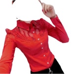 트로트 무대의상 아랑 고고장구 난타 스팽글 플라워 꽃 자수 슬림 시스루 단체 공연복 B L