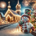 액세서리가 포함된 MjhRcll 스노우맨 다이아몬드 페인팅 키트 크리스마스 아트 선물용 새해 복 많이 받으세요 불꽃 점 홈 월 장식 14X14 G8963