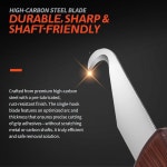 ProSSS 7pcs 클럽 고탄소강 싱글 엔드 후크 나이프 세트 우드 그립 핸들 프리 윤활 블레이드 - 골프 클럽 자전거 제거 도구 Wood-Grain... 