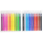 24색 컬러 붓펜세트 캘리그라피 2개