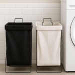 세탁바구니 런드리 바스켓 깔끔한 모노라인바구니 모노라인 2컬러