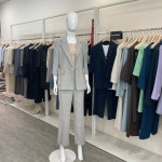 케이엘 KL 미코 여름 마혼방 체크코코아 벨트재킷 jk23ne46O0 77