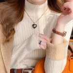 2500배송 겨울필수 소프트융털 반폴라 골지니트티 여성 목폴라 반목티 터틀넥 08