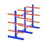 파이프 랙 적재 거치대 긴 자재 앵글 스탠드 창고 진열대 4단 양면 L1680 W1350 H2090