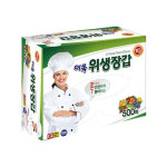 건강누리의료기 이쿡 이쿡 항균 일회용 비닐 위생장갑 500매