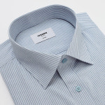 레노마 다림질이 필요없는 카치온 스판 슬럽 투톤 스트라이프셔츠 rpssl0151gy