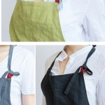 어린이집 보육교사 원피스 앞치마 코튼 린넨 작업복