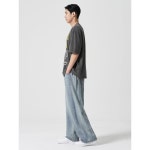 에잇세컨즈 와이드핏 사이드 절개 데님 팬츠 264721dp