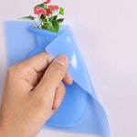 실리콘 벽걸이 화분 접착식 무타공 벽면 장식용 꽃병 인테리어 소품 3벽부착화분-핑크