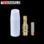 3개 팩 k 미그 신형 코팅 세라믹 논스틱 용접 슬래그 전도성 보호 노즐 유럽형 액세서리 MB-15A