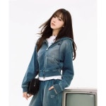 와키윌리 크롭 후드집업 183417