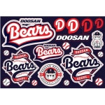 신버전 두산베어스 야구 KBO 응원봉 자동차 스티커 1장 두산베어스 무광