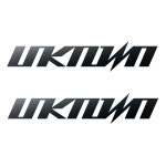 언노운 UNKNOWN 픽시 자전거 데칼 스티커 싱글 세트 2개 무광블랙 커스텀 사이즈