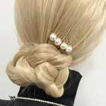 레인걸 진주빗핀 헤어비녀 진주비녀 빗핀 h0019