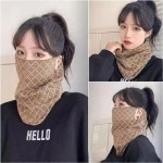 여자 목토시 넥워머 겨울 안면마스크 헤어밴드 방한 니트