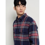 빈폴 크리스마스 체크 아우터형 셔츠 BC5Z64C36R