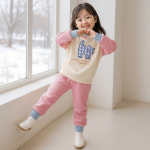 삼소니 아동용 기모 루루캣 상의 하의 세트 7호