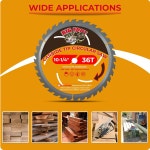 빅 풋 10 1 4 원형 톱날 36 치아 카바이드 팁 - 직경 10-1 4 5 8 Arbor 36 Tooth Blade