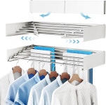 보코라드 의류 건조대 벽걸이 32도 세탁 벽걸이형 걸이대 흰색