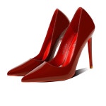 기본스타일 와인 하이힐225 46 03 와인색