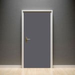 롱타입 현관문 다크그레이 헤라증정출입문 시트지 인테리어 필름 포인트 벽지 WBSG5716-L250